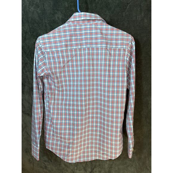 Boys Tommy Hilfiger Red Plaid Long Sleeve Button Down Shirt 12 - Picture 5 of 5